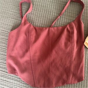 Women's Sleeveless Top in Rust
